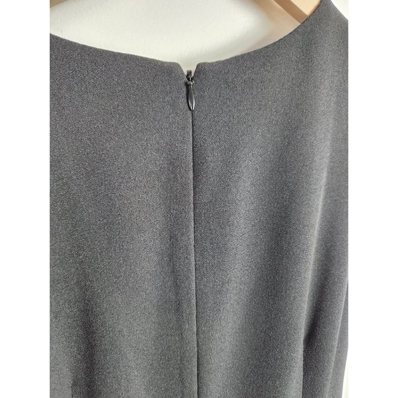 Eliza J. Women's Sz. 8 Black & Floral Fit & Flare Sleeveless Dress - Picture 8 of 8